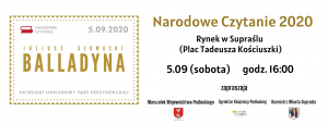 Plakat Narodowego Czytania 2020